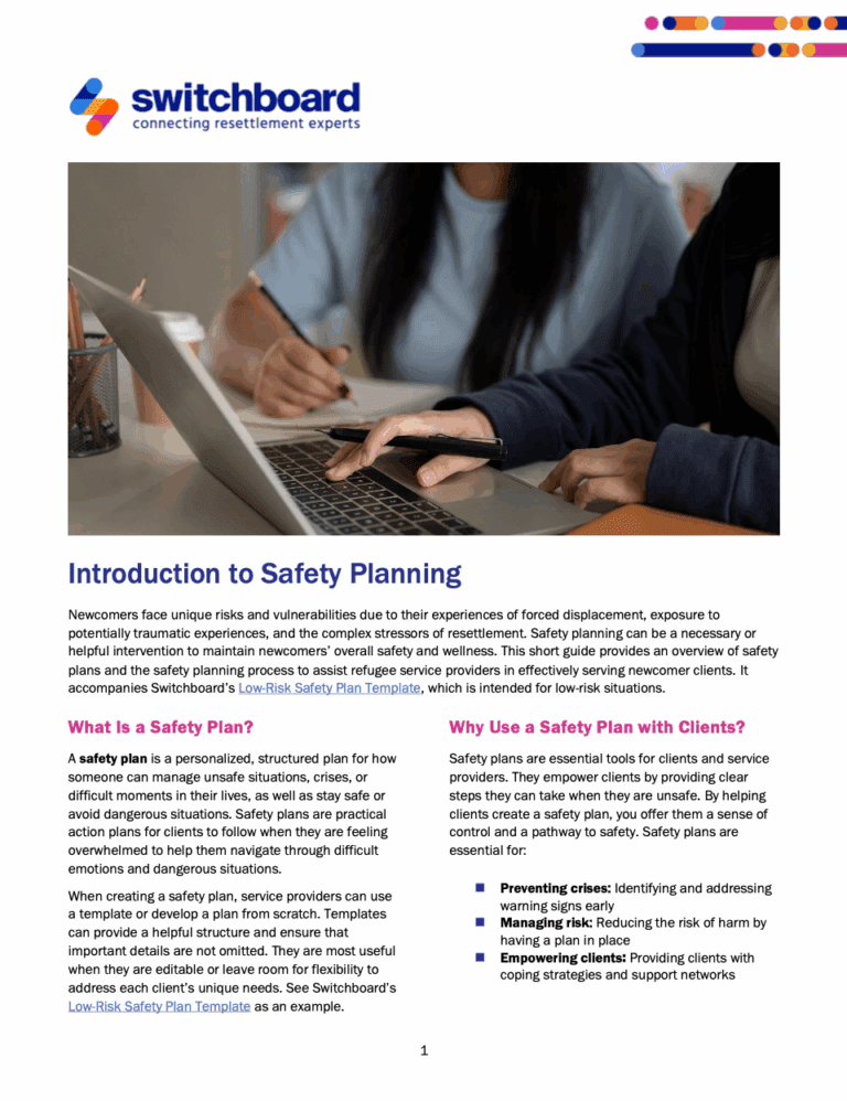Introduction to Safety Planning